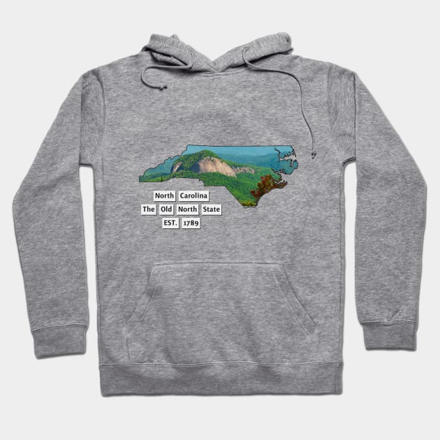 North Carolina USA Hoodie by Designs by Dyer